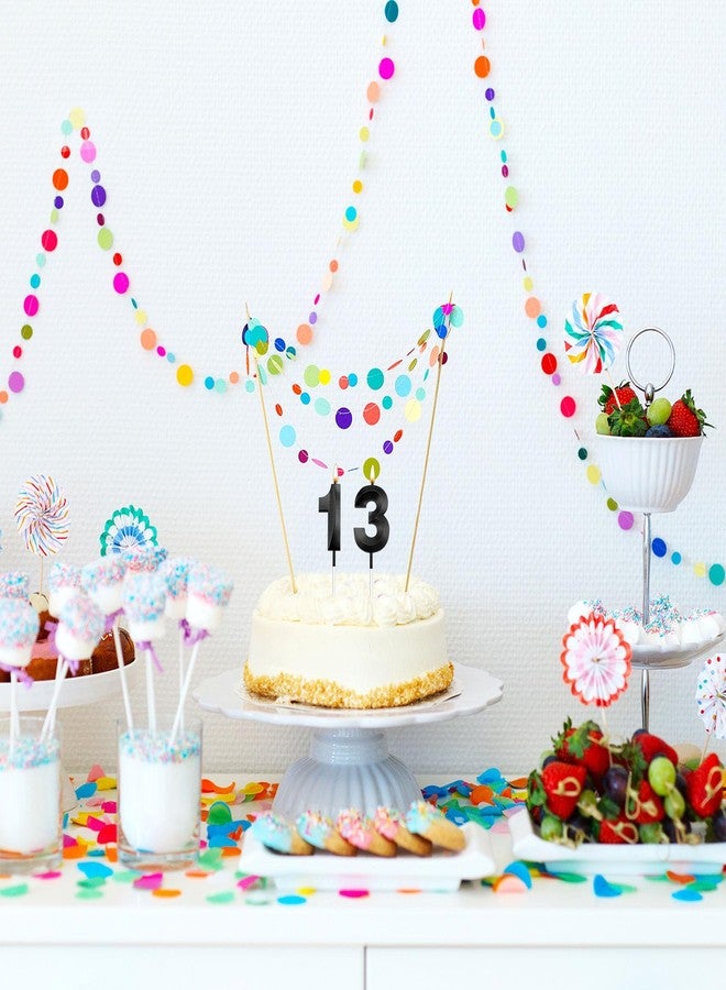 Aurawix 13th Birthday Candles Black Birthday Candles Numeral Candles Cake Topper Decoration for Birthday Party Candles Wedding Anniversary Celebration Supplies（Black，13th） - Image 4